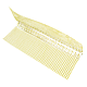 Profil de colt, PVC, plasa fibra de sticla, galben, 100 x 100 x 2500 mm 