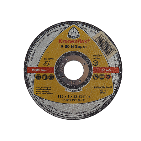 Disc debitare aluminiu, Klingspor 264297, 115 x 22.23 x 1 mm