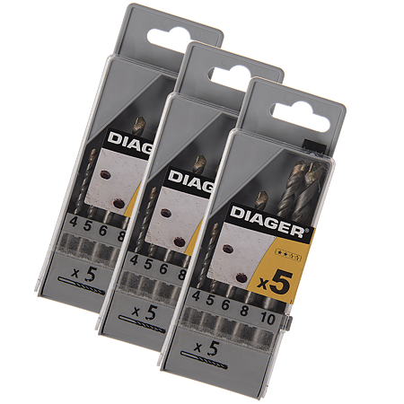 Set 5 burghie Unior, pentru zidarie, 4 - 10 mm