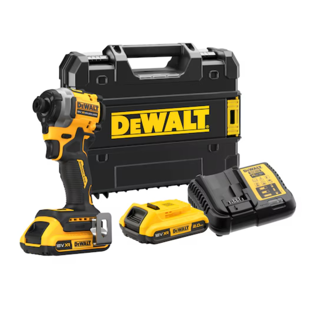 Masina de insurubat cu percutie DeWalt DCF850D2T-QW, 18 V XR, 2 x 2 Ah, prindere hexagonala, 3800 bpm