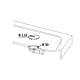 Capac tip DOM pentru sifon Wirquin SLIMPlus, din metal, auriu periat, Ø118 mm