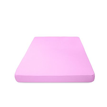 Husa saltea Jersey lila, cu elastic, bumbac 100%, 100 x 200 cm