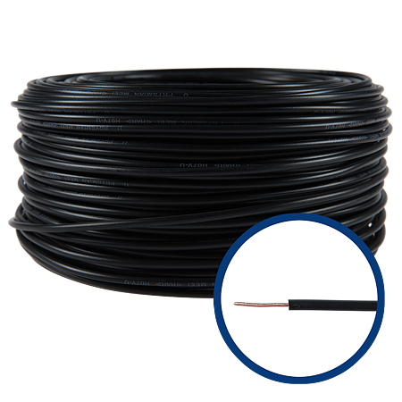 Cablu electric FY (H07V-U) 2.5 mmp, izolatie PVC, negru