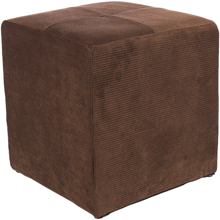 Taburet Cube, tapiterie stofa, maro K7, 45 x 37 x 37 cm