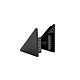 Set terminatii profil inaltator blat de bucatarie, plastic, negru, 2 bucati