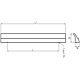 Maner AA612 160 mm, aluminiu mat