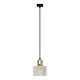 Suspensie Lumi, 1xG9, 8 W, metal/acril, transparent/auriu Suspensie Lumi, 1xG9, 8 W, metal/acril, transparent/auriu