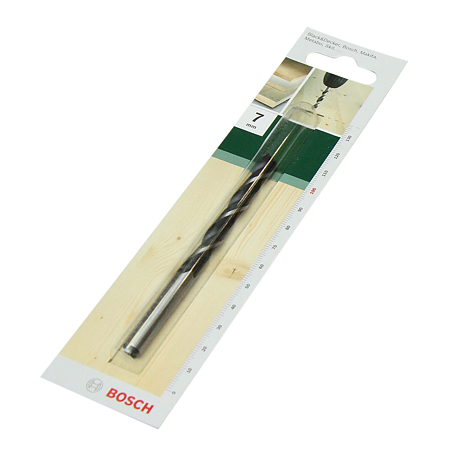 Burghiu elicoidal Bosch, mandrina standard, pentru lemn, 7 mm