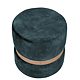 Taburet Ring, inel stejar, stofa turcoaz inchis P13, rotund, 38 x 38 x 40 cm