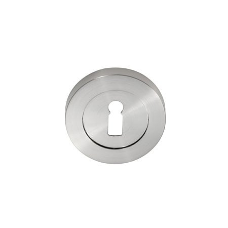 Set manere cu rozeta usi interior Gato Roma, 55 mm, reversibile, zamac, finisaj nichel satinat
