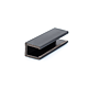 Profil gard WPC, lemn compozit, gri, 48 x 38 x 3000 mm
