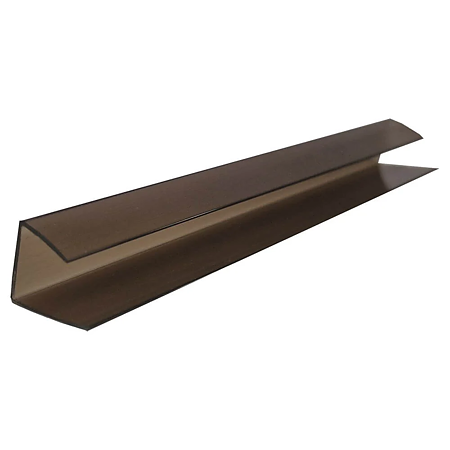 Profil U policarbonat bronz, grosime 6 mm, lungime 2.1 m