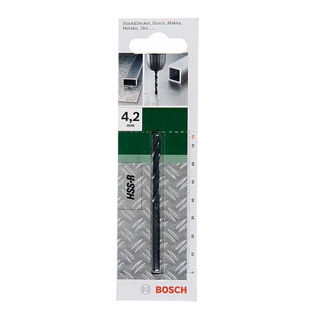  Burghiu Bosch HSS-R DIN 338, mandrina standard, pentru metal, 4,2 mm