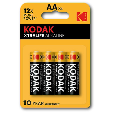 Baterii Alkaline Kodak Xtralife R6 AA, 4 buc/set