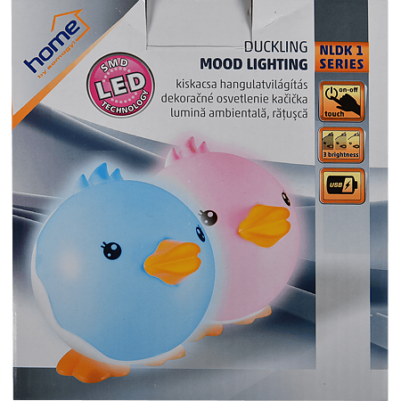 Lampa de veghe Home, LED, forma ratusca albastra, utilizare la interior