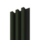 Panou decorativ Linea Slim, 3 lamele, MDF, verde/negru, interior, 265 x 15 cm