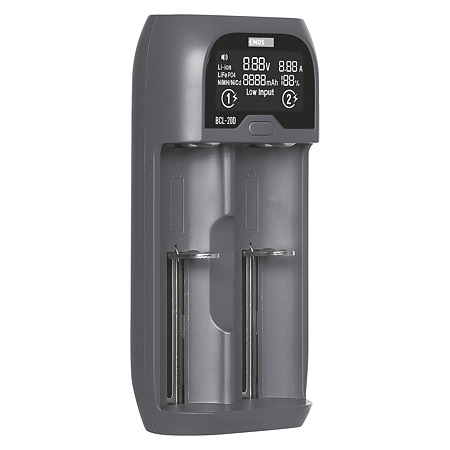 Incarcator universal pentru baterii Emos, 2000 mAh, 2 sloturi