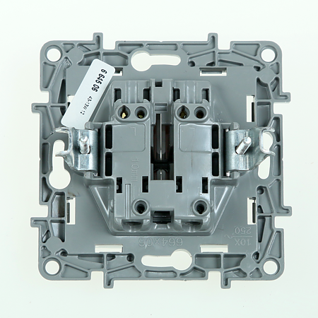 Intrerupator dublu, Legrand Niloe 764506, 10AX - 250V, alb