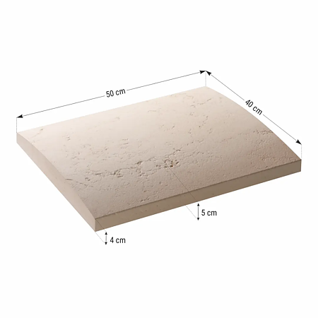Capac interval gard Royal, piatra compozita, grosime 50 mm, 500 x 400 mm