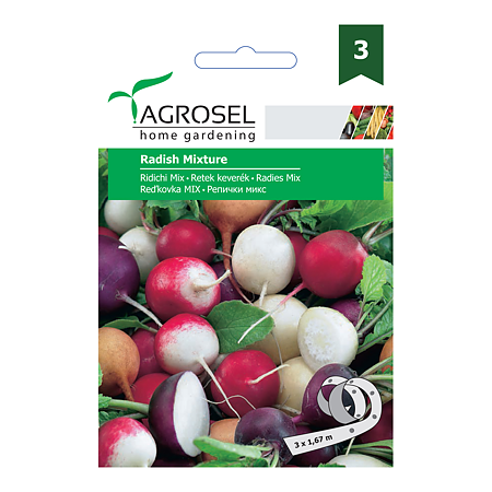 Seminte de ridichi mix (French, Cherry, Icicle), Agrosel 
