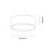 Plafoniera led Rondo, 18 W, 2200 lm, metal/plastic, negru