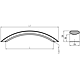 Maner AA615 192 mm, aluminiu mat