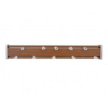 Sina aluminiu, cires, latime 5.5 cm, lungime 200 cm, accesorii incluse