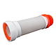 Racord flexibil WC TE-MA Romania, polipropilena/PVC, alb, 9-11 cm