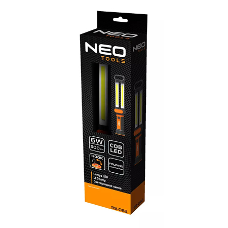 Lampa de atelier reincarcabila LED Neo Tools, 6 W, 500 lm, pliabila