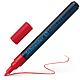 Marker permanent Schneider, varf rotund, 2 mm, cu vopsea rosie