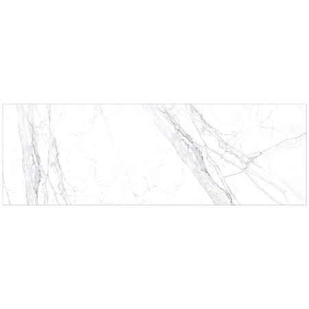 Faianta baie Coconut 38035-L(L), rectificata, glazurata, aspect marmura, alb, finisaj mat cu efecte lucioase, efect Luster, 25 x 75 cm