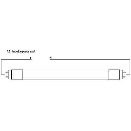 Tub neon LED Fucida, G13, 9W, 900 lm, lumina alba rece 6500 K