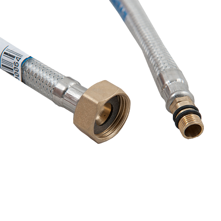 Racord pentru baterii monocomanda, inox, argintiu/auriu, flexibil, 600 mm Racord pentru baterii monocomanda, inox, argintiu/auriu, flexibil, 600 mm