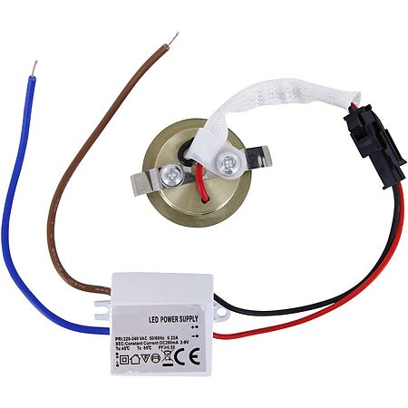 Spot LED Horoz HL665L, lumina rece 6400 K, 80 lm, cromat