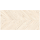 Gresie portelanata exterior/interior KAI Tilia Natural, rectificata, tip chevron, mat, decor lemn, crem, 60 x 120 cm