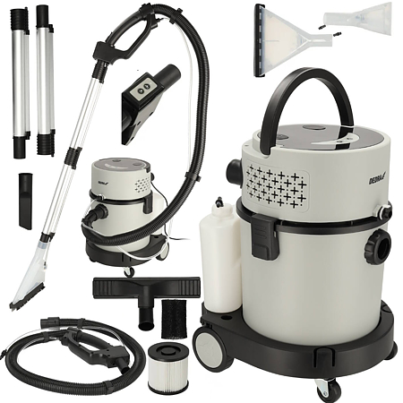 Aspirator cu spalare 2 in 1 Dedra DED6605, 1200 W, 20 l, umed/uscat, furtun 1.5 m