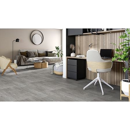 Covor PVC linoleum Premium Soho 8, gri, clasa 23/31, grosime 3.2mm, latime 400 cm
