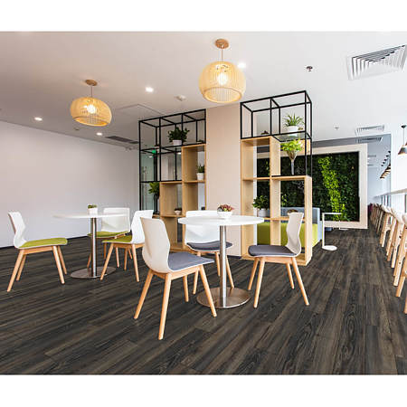 Parchet laminat 8 mm Falquon D3686 Canyon Black Oak, nuanta inchisa, aspect lucios, stejar, click, clasa de trafic 32, 1220 x 193 mm