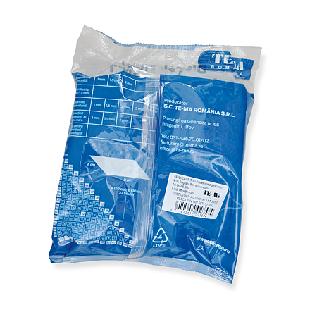 Distantier clips autonivelant, pentru placi cu grosimea de 3-12mm, polipropilena, alb, rost 3 mm, 50 bucati