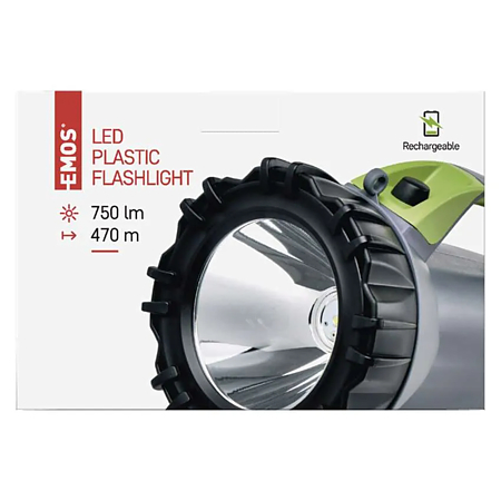 Lanterna LED reincarcabila 2312, 750 lm, 4000 mAh, 3 moduri de iluminare