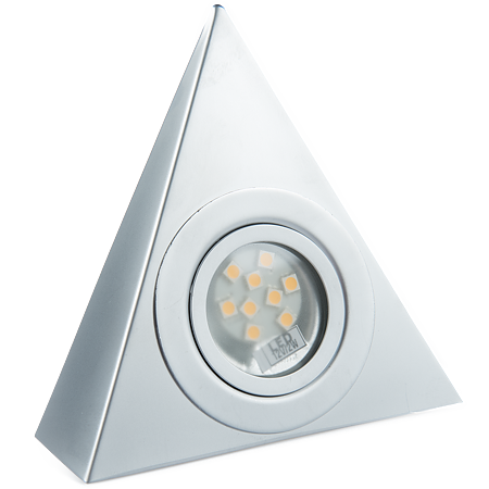 Spot piramidal aluminiu fara switch lumina calda