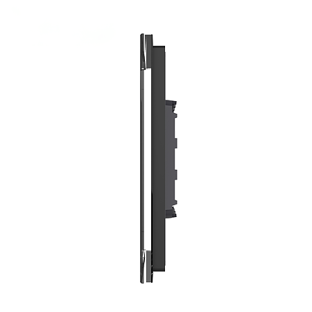 Panou intrerupator simplu Livolo VL-P701-2B, sticla securizata, negru