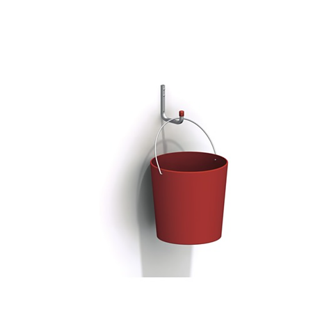 Carlig de perete, tip L, aluminiu, 140 x 115 mm