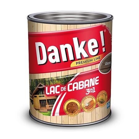 Lac pentru cabane 3 in 1, Danke, abanos, interior/exterior, 0.75 l