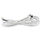 Cablu de alimentare cu stecher Emos, 3 x 1.5 mm2, alb, 3 m