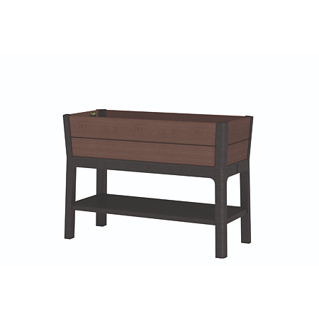 Jardiniera cu picioare Keter Darwin, plastic, maro, 113 x 47.5 x 79.8 cm