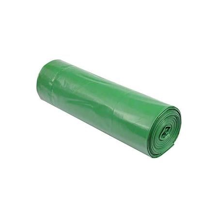 Saci menajeri Plastina, 240 L, 115 x 130 cm, 10 buc/rola, verde