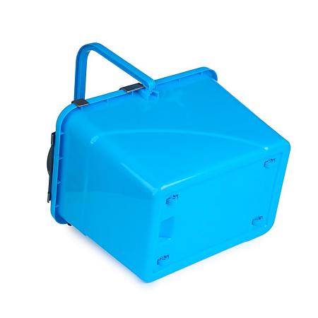Galeata cu storcator si roti, polipropilena, albastru, 15 l