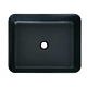 Lavoar dreptunghiular SanDonna Niva, compozit granit, negru, 50 x 40 x 13 cm