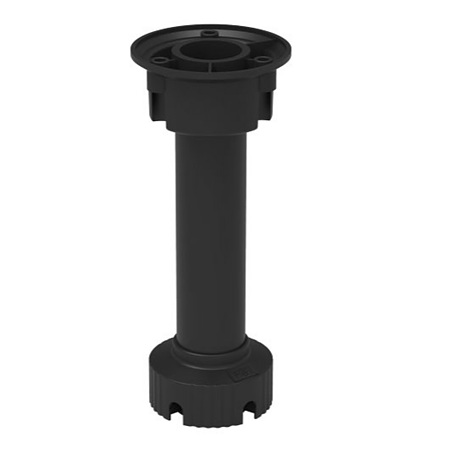 Picior reglabil bucatarie, plastic, negru, D26, 150 mm